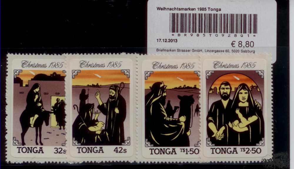 Weihnachtsmarken 1985 Tonga