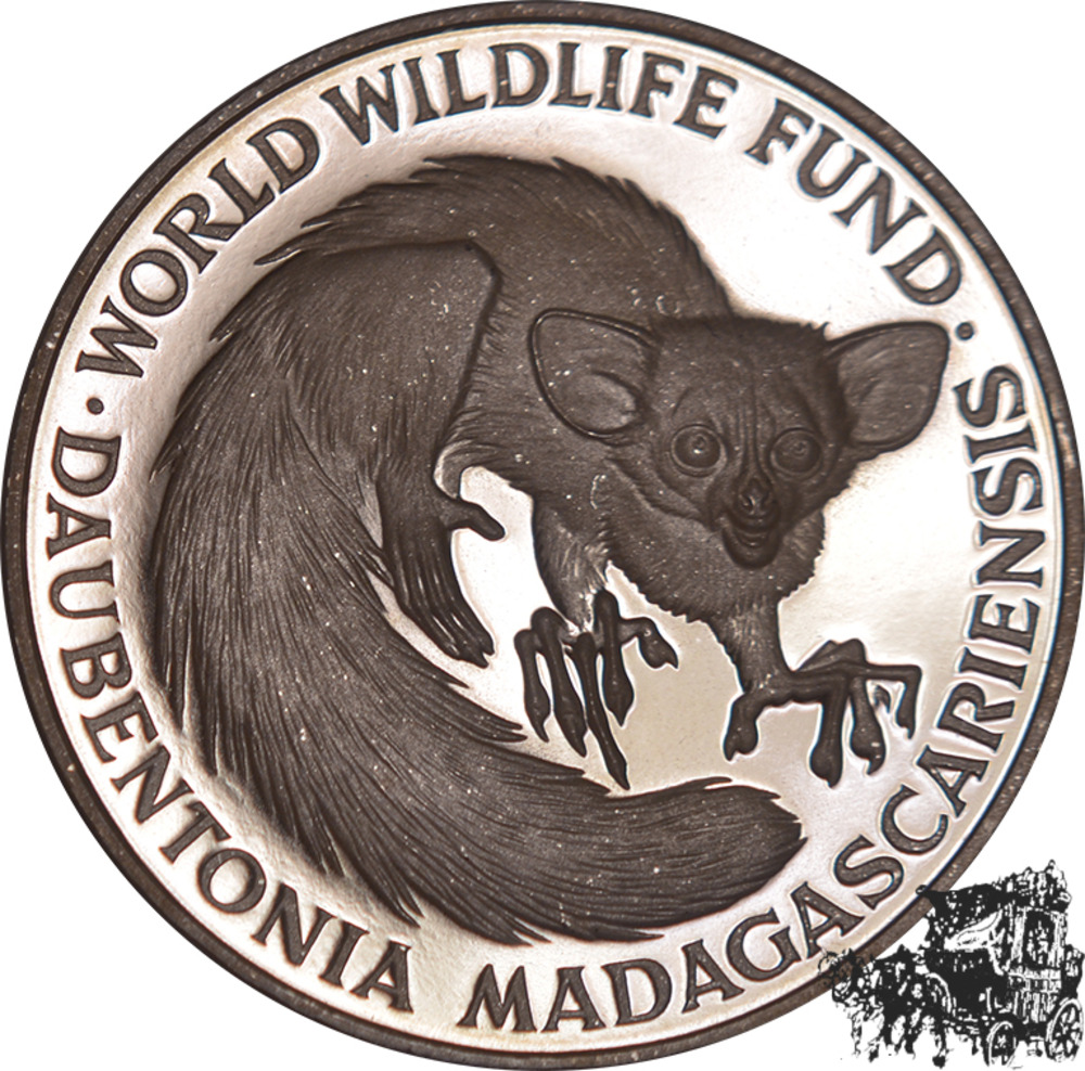 AG-Medaille, Fingertier - WWF - World Wildlife Fund, Anlagesilber