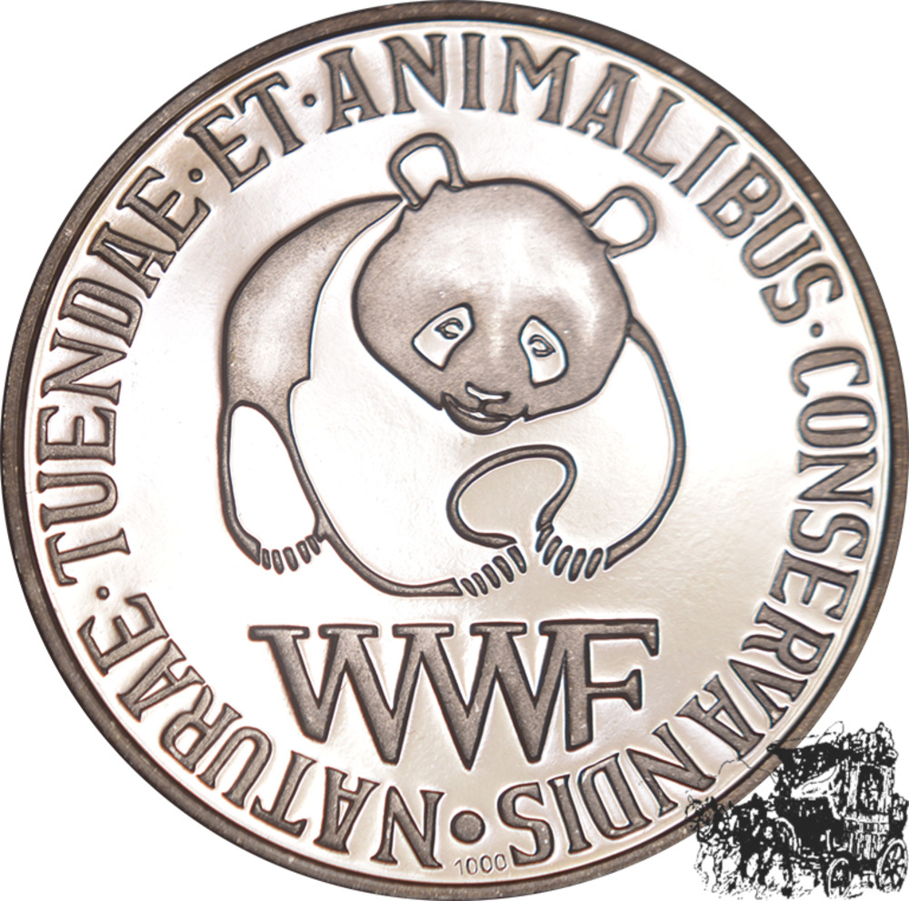 AG-Medaille, Fingertier - WWF - World Wildlife Fund, Anlagesilber
